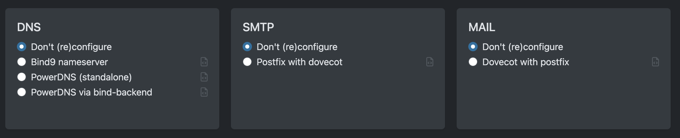 Volles Management via Froxlor aber DNS und Mail via API